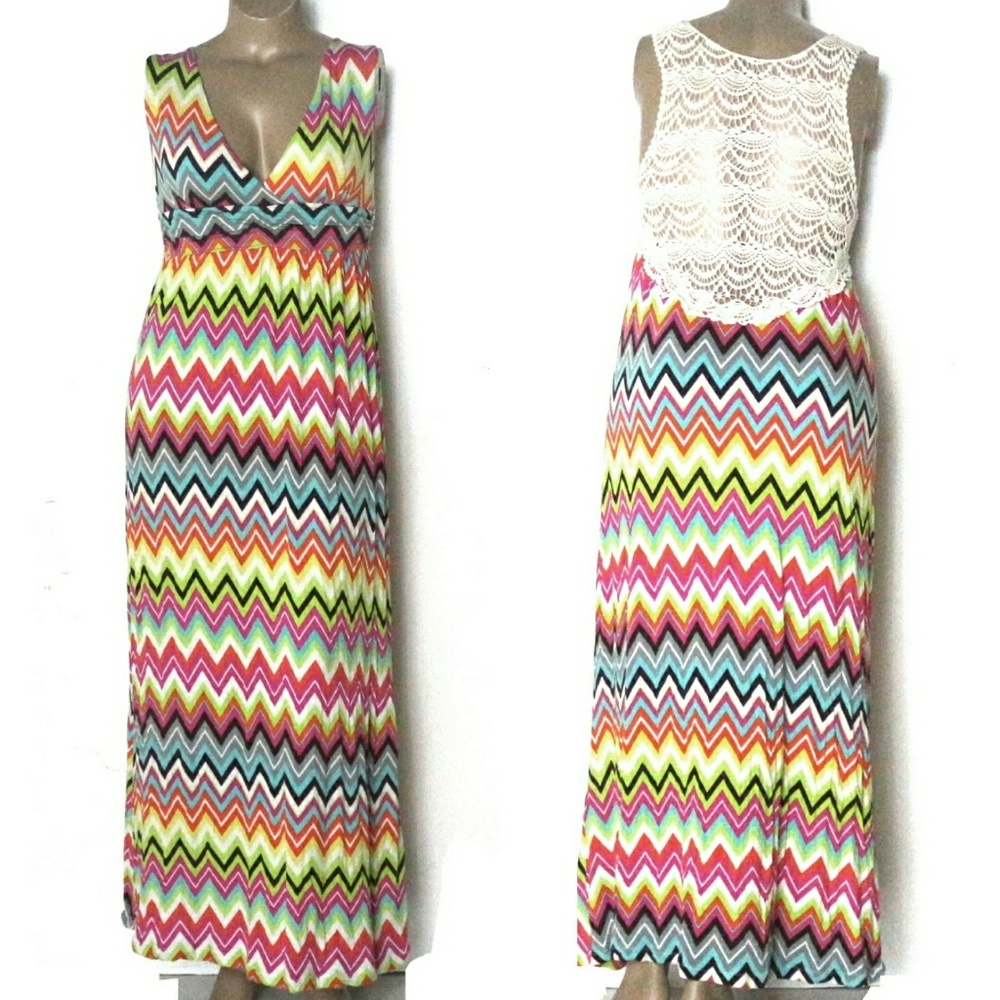 🐇Macbeth XL, Lace Chevron Maxi